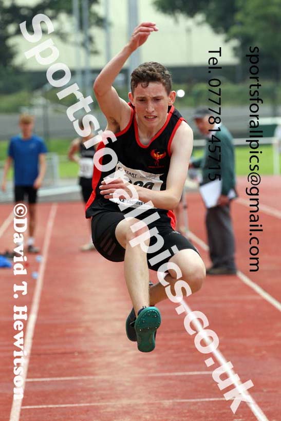 Mens and Boys long jump, 2021 North Eastern Track and Field Champs., Middesbrough. Photo: David T. Hewitson/Sports for All Pics